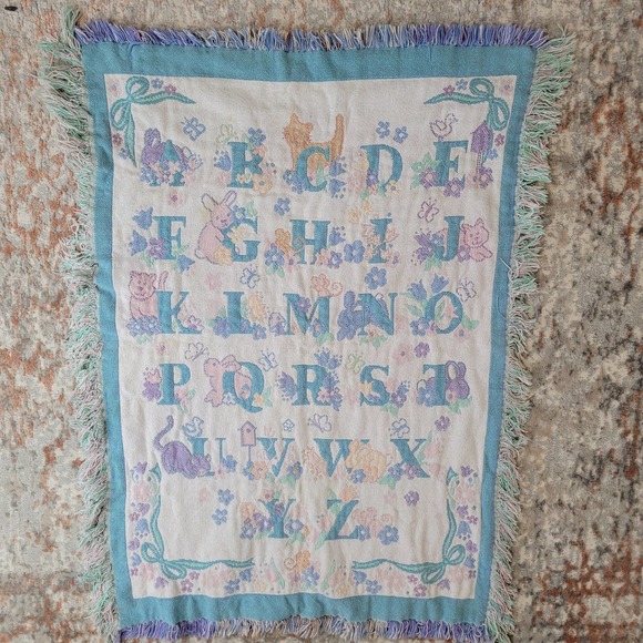 Unbranded Other - Baby Blanket with Animals and Alphabet